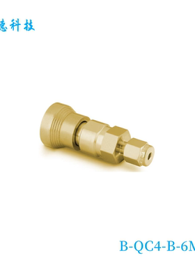 【B-QC4-B-6M0】Swagelok世伟洛克仪表快速接头管体0.2 Cv，6 mm