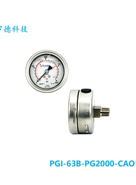 【PGI-63B-PG2000-CAO1】Swagelok世伟洛克工业压力表 卡口环63mm