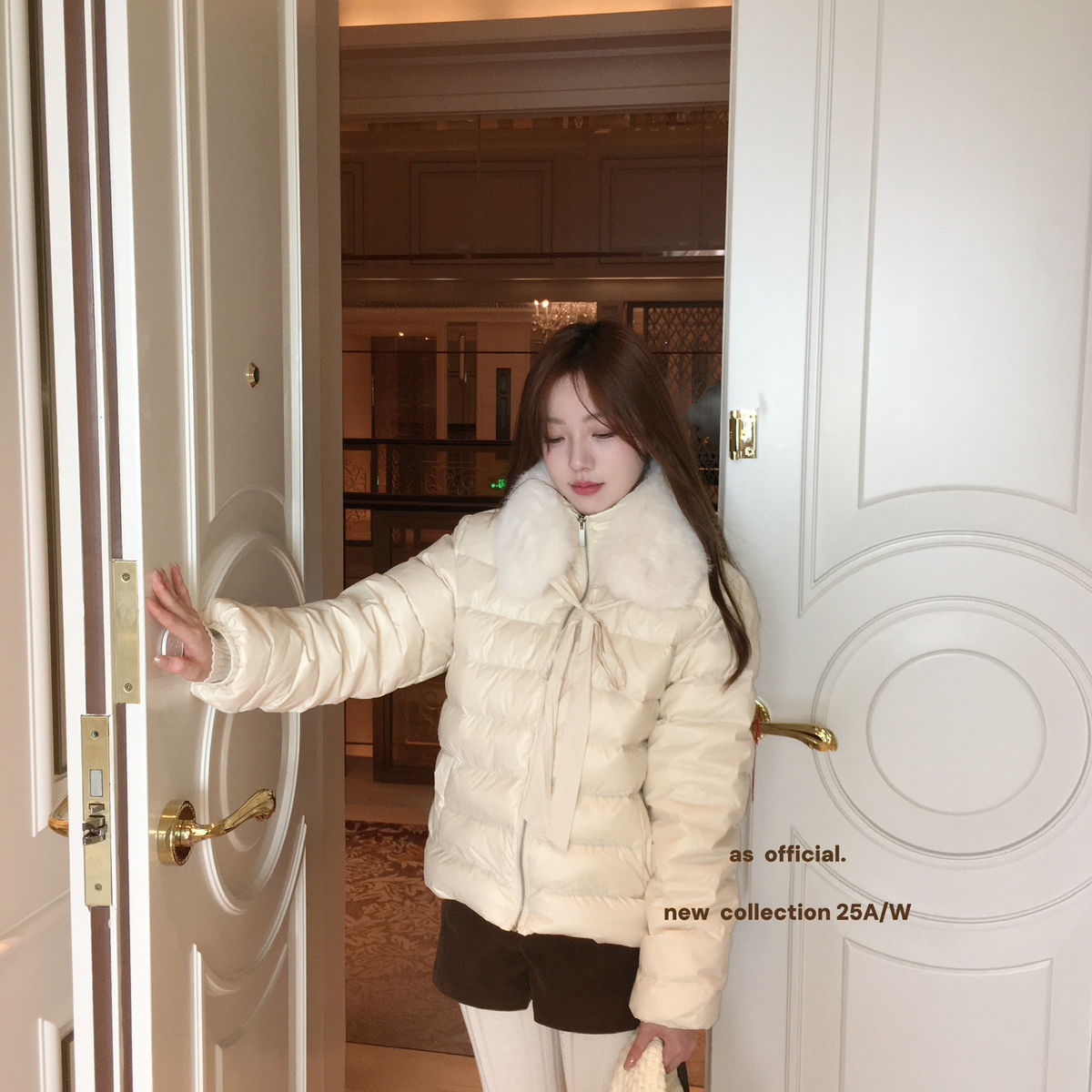 AS OFFICIAL-大爆款排骨保暖羽绒服外套(配毛领可拆)(心水N+1次～