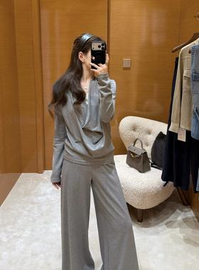 EASE-26年早春极简风垂坠感纯色休闲裤