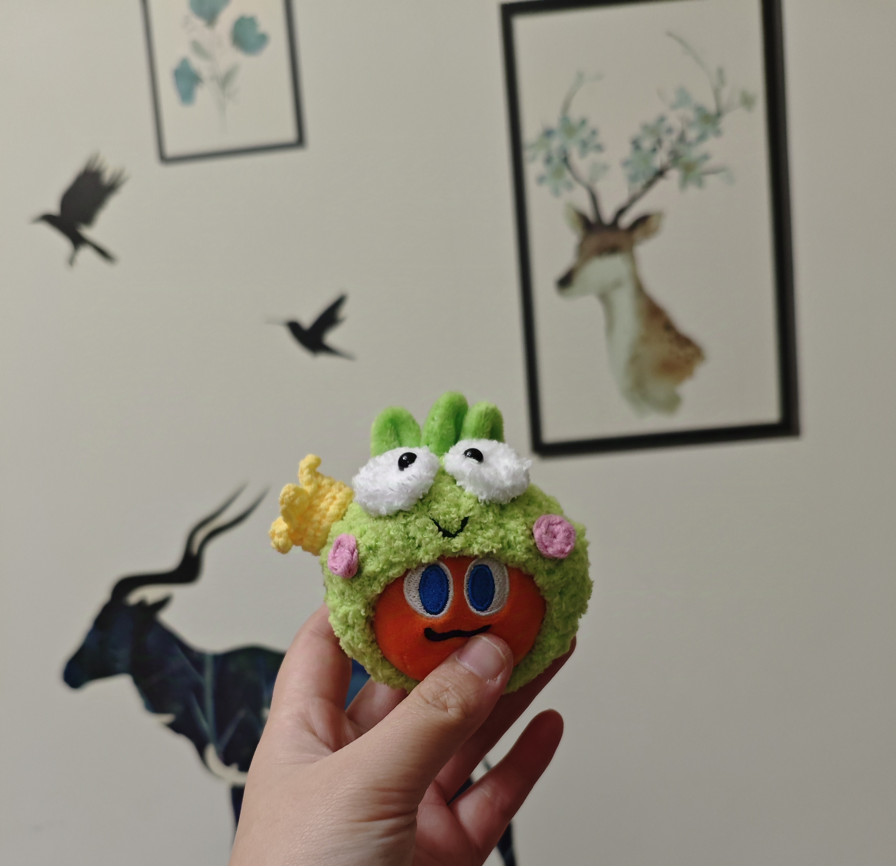 五月天胡萝卜公仔万圣胡胡萝卜头套青蛙头套，可爱头套。