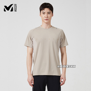 韩国代购直邮millet觅乐男士圆领速干短袖有型运动速干T恤大折扣