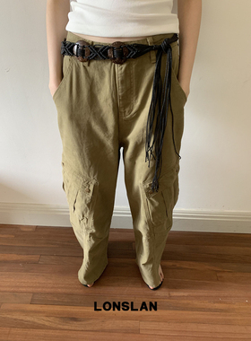 LOSLAN 25SS 帅气休闲口袋工装长裤