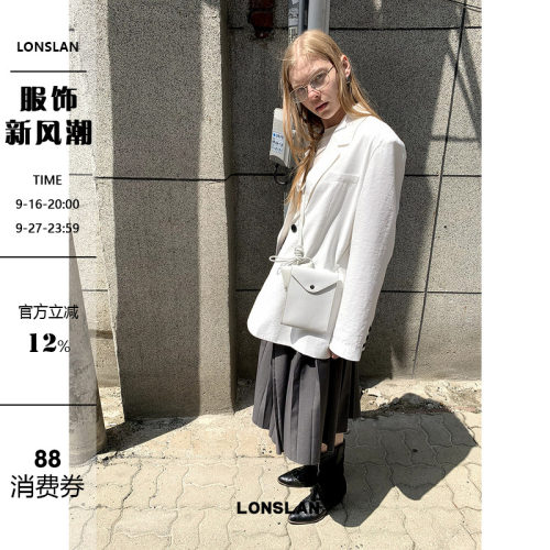 LONSLAN外套背心裤子三件套