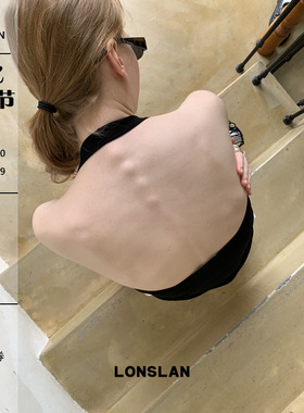 LONSLAN 2026SUMMER 夏季针织显瘦挂脖背心