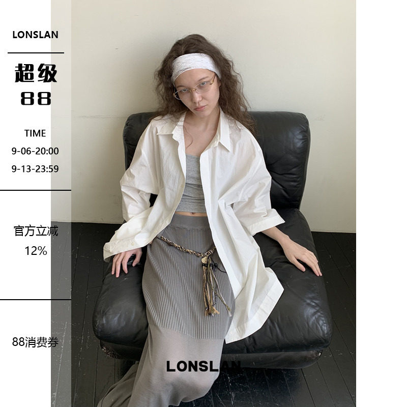 LONSLAN25SUMMER  大件短袖质感衬衫图片