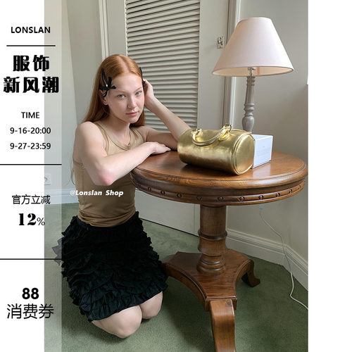 纯色LONSLAN背心2023夏季