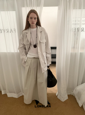 LONSLAN 2024AW NEW口袋工装外套+半裙套装