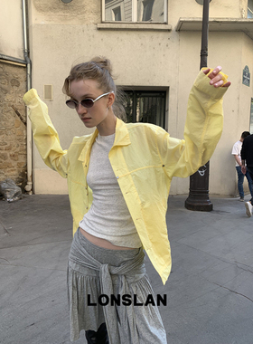 LONSLAN 2025 SUMMER 黄色户外防晒外套