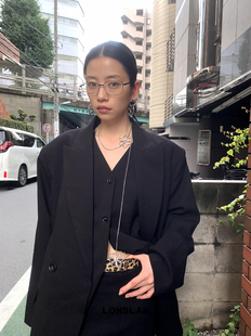 质感翻领oversize西装 NEW 外套 2024AW LONSLAN