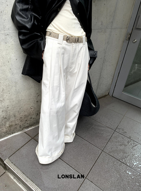 LONSLAN 2024AW NEW牛仔阔腿裤