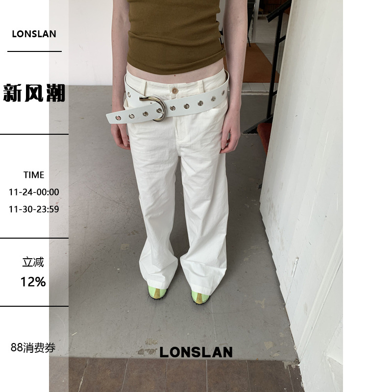 LONSLAN25SUMMER  薄款直筒休闲裤