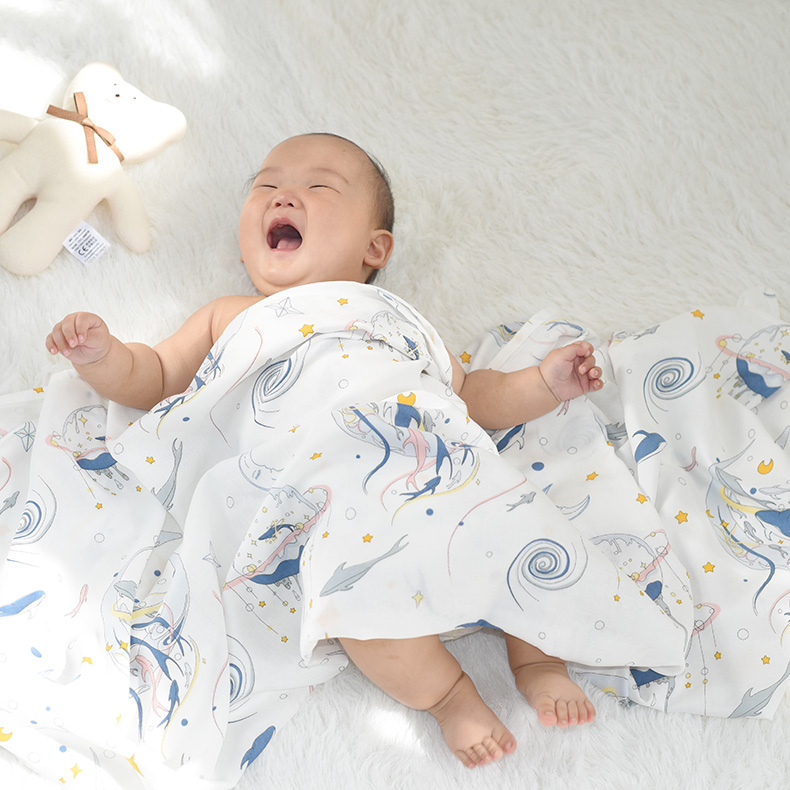 竹纤维纱布盖毯夏季薄款柔软