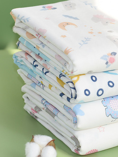 纯棉婴儿a类三层纱布柔软吸水宝宝隔汗巾透气做浴巾盖毯包被面料