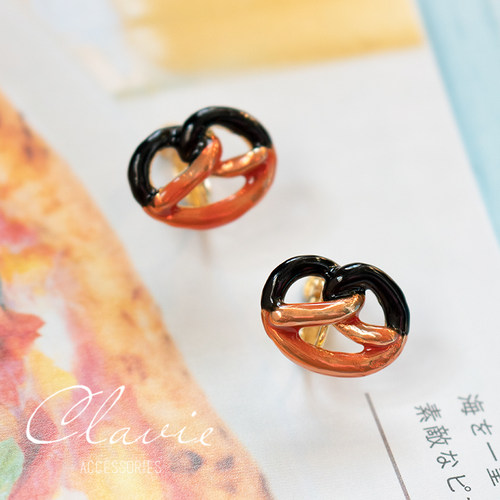 个性打结pretzel手工制作螺丝耳