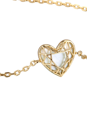 小众通勤风日系白色贝壳纯银手链