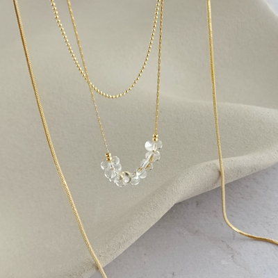 双层三层可拆卸叠戴超长款项链