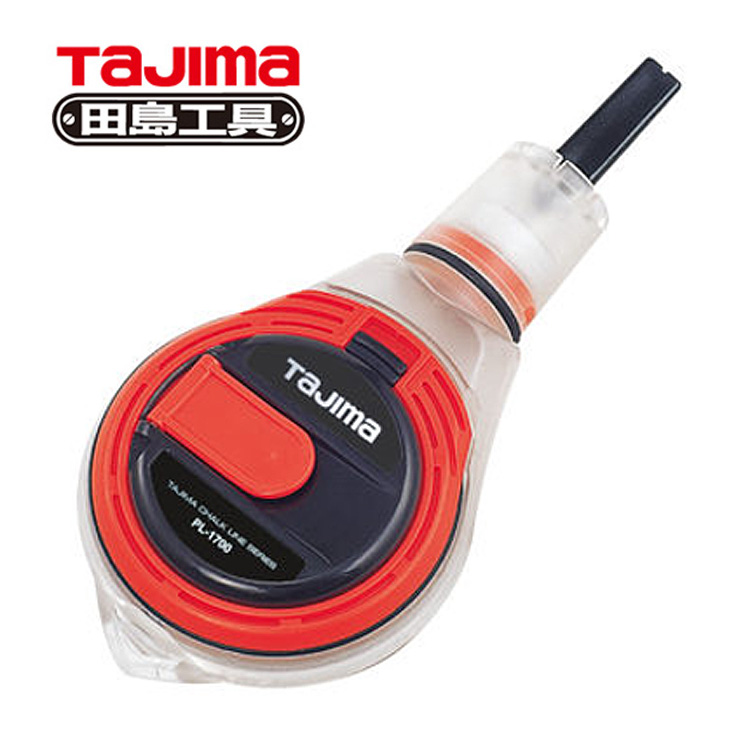 日本TAJIMA/田岛手卷式粉斗木工工具墨斗划线器画线器弹线器测量