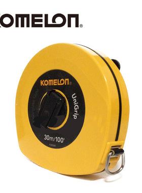 韩国进口KOMELON金美龙日本玻璃纤维卷尺拉尺长尼龙卷尺30米100尺