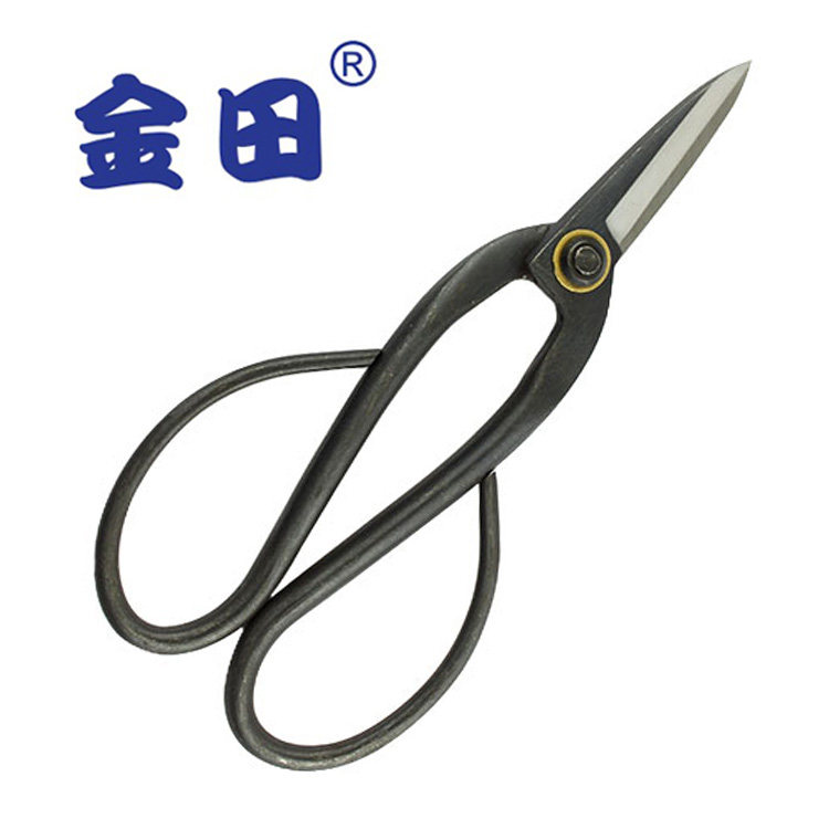 日本金田大久保铗修枝剪刀盆栽剪刀盆景修剪工具园艺工具尖头小枝
