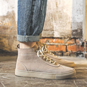 马丁靴男冬季 短靴男靴子真皮复古休闲高帮板鞋 英伦风中帮沙漠靴潮