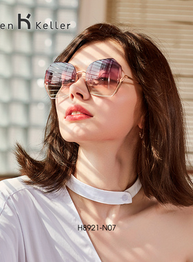 海伦凯勒高端墨镜女夏季海边拍照开车防晒专用可配近视度数太阳镜