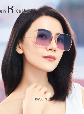 海伦凯勒helenkeller品牌太阳镜女防紫外线近视墨镜可配度数正品