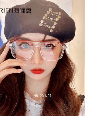 海俪恩墨镜女2025新款高级感潮酷镜复古飞行员太阳镜防紫外线8120