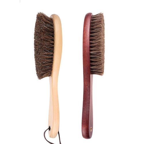 长柄马毛刷老牛皮清洁上油抛光