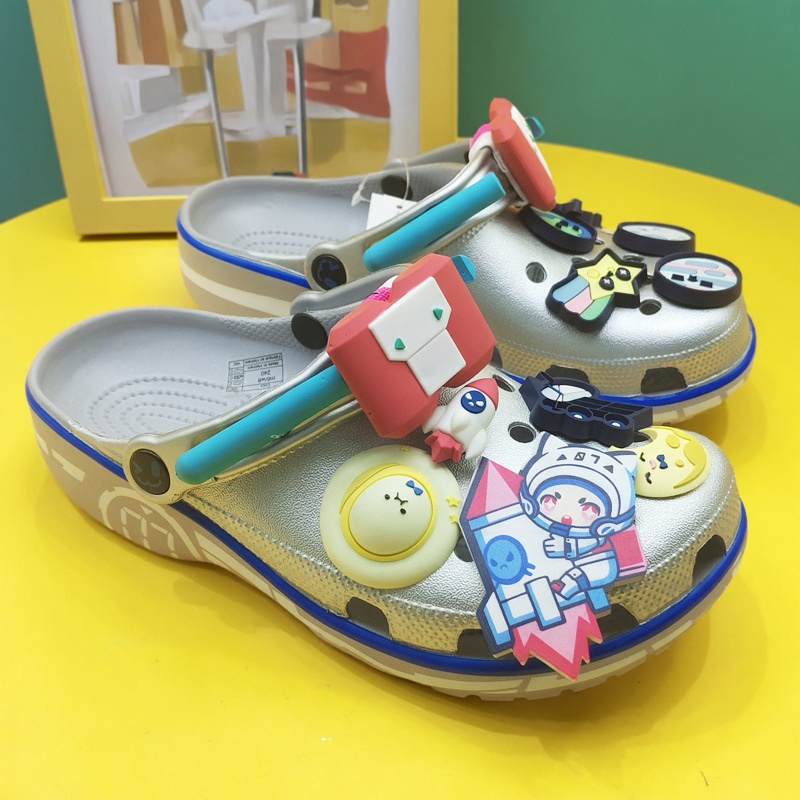 新款鲁班包头洞洞鞋男女防滑透气