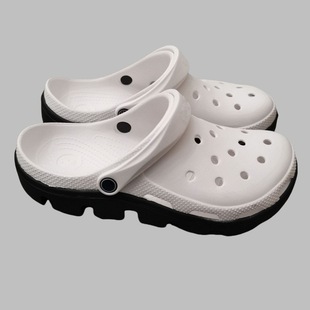 新款夏季迪特洞洞鞋男士外穿拖鞋防滑透气厚底沙滩鞋凉鞋舒适