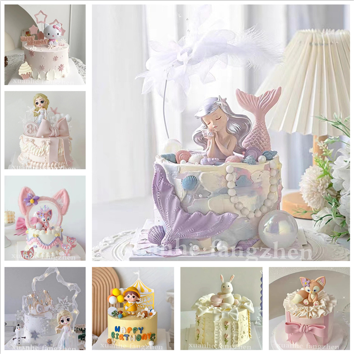 新款女孩公主卡通仿真蛋糕模型