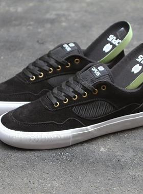 新款OPUS专业滑板鞋耐磨减震翻毛皮硫化底街头Ollie尖翻低帮lakai