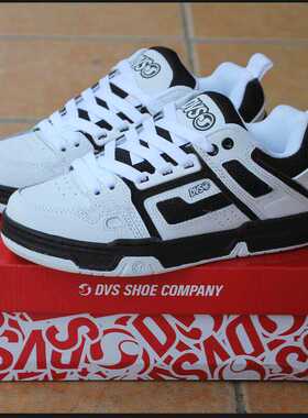 黑白款 DVS滑板鞋COMANCHE面包鞋运动耐磨皮质BMX板鞋男女fallen