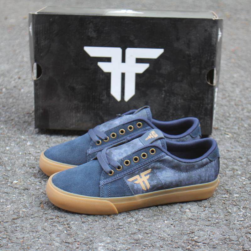 FALLEN翻毛皮板鞋男女低帮系带防滑耐磨滑板鞋BOMBER运动牛筋底DC