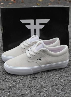 米白色fallen滑板鞋男女翻毛皮舒适耐磨运动BMX减震轮滑DC板鞋sk8