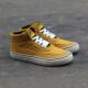 系带全麂皮高街百搭休闲BMX板鞋 复古姜黄色Airwalk中帮板鞋 男士