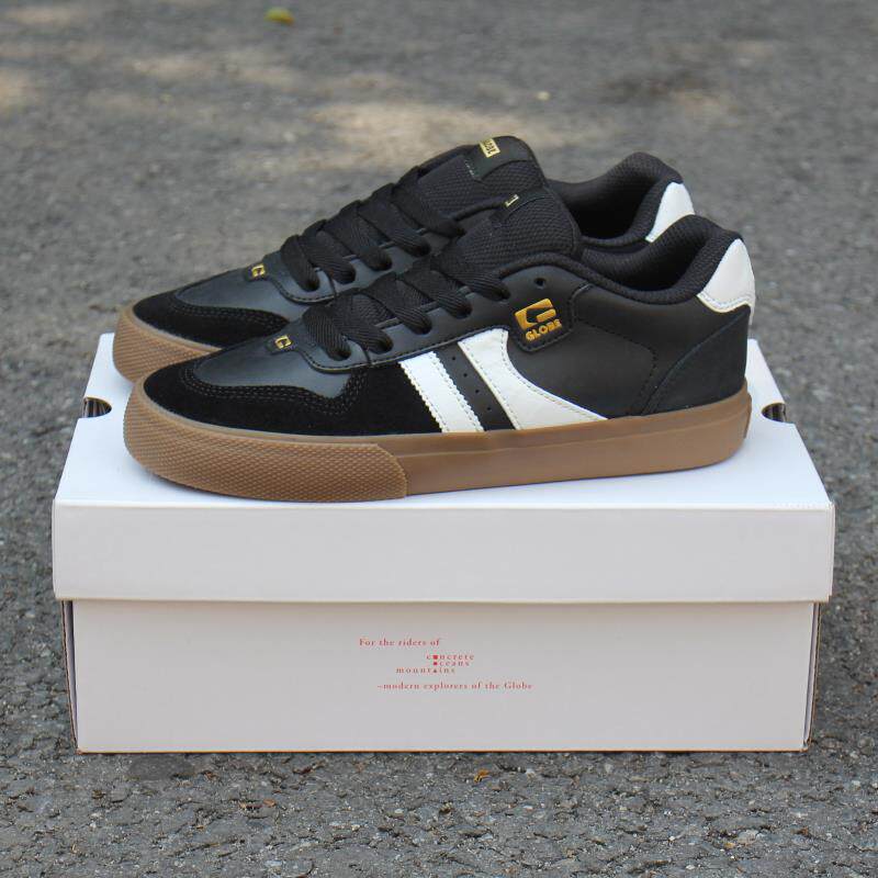 牛筋底GLOBE专业滑板鞋复古板鞋男低帮系带运动黑色耐磨ENCORE 2