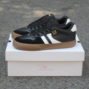 男低帮系带运动黑色耐磨ENCORE 复古板鞋 牛筋底GLOBE专业滑板鞋