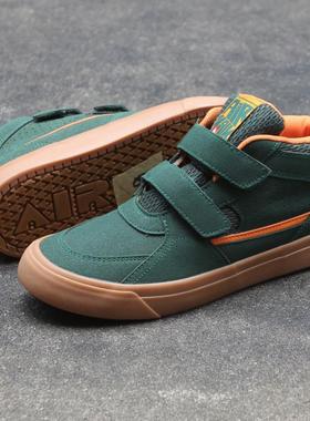 魔术贴Airwalk儿童培训滑板鞋翻毛皮耐磨透气运动减震舒适sk8鞋DC