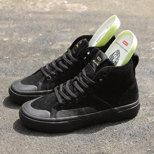 高帮GLOBE专业滑板鞋耐磨减震小轮车休闲鞋BMX男女Pro黑武士尖翻