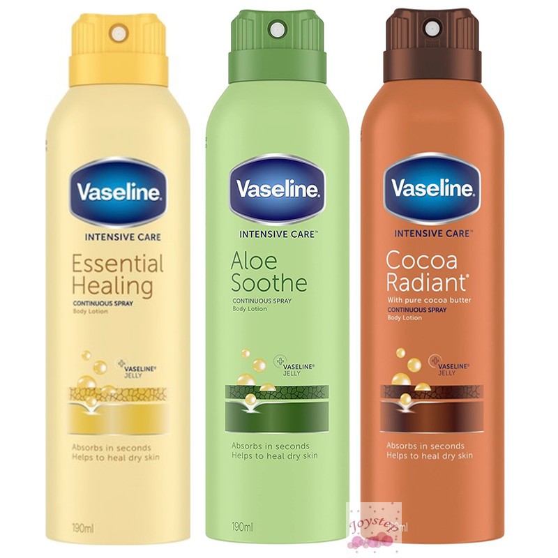英国原装进口Vaseline凡士林身体乳护理精华保湿喷雾190ml 3款选1