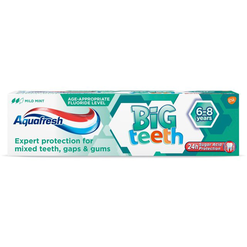 Aquafresh6岁+可吞咽儿童牙膏