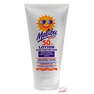 英国原装进口Malibu玛丽布儿童防晒霜UVA/UVB SPF50防水150ml