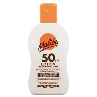 英国原装进口Malibu玛丽布防晒霜UVA/UVB SPF50防水200ml