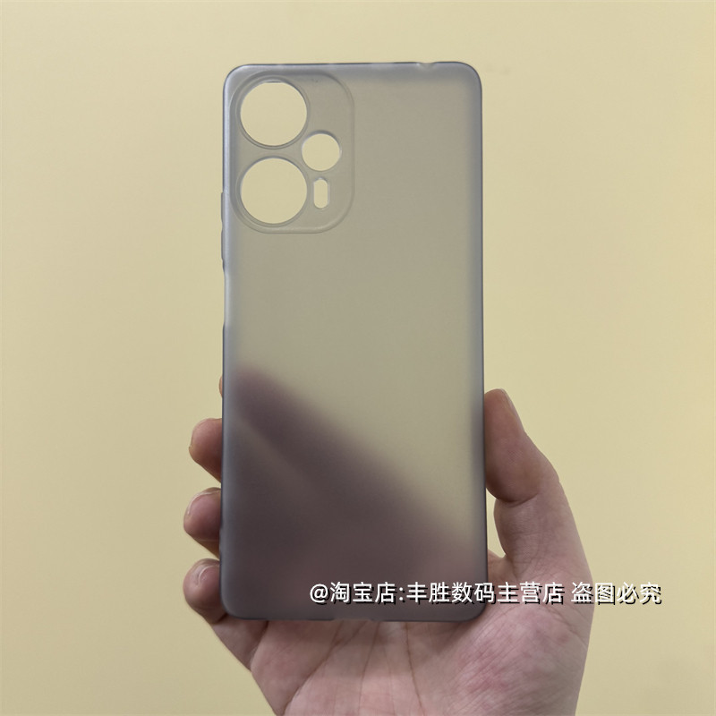 适用红米Note12Turbo手机壳Redmi硅胶保护套磨砂半透黑灰白防摔全包圆弧边超薄纯色简约软壳男女新款