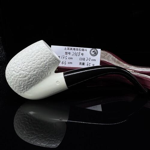 土耳其进口海泡石烟斗2308特级雪花料大师手工雕刻签名