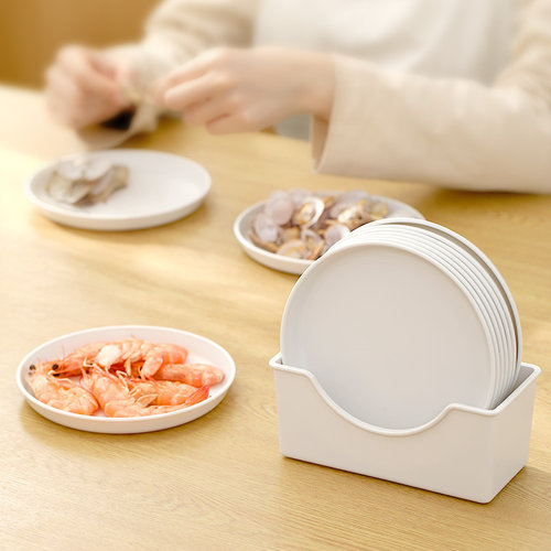 吐骨碟水果盘点心零食盘塑料碟子