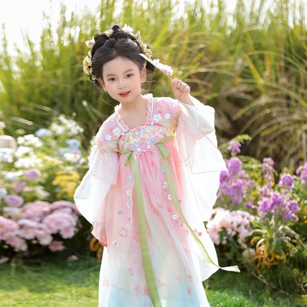 汉服女童夏装中国风2026新款古风超仙连衣裙夏季薄款儿童古装夏款