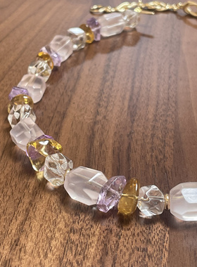 【一树烂漫】多款！原创设计师项链天然马粉黄水紫水多宝